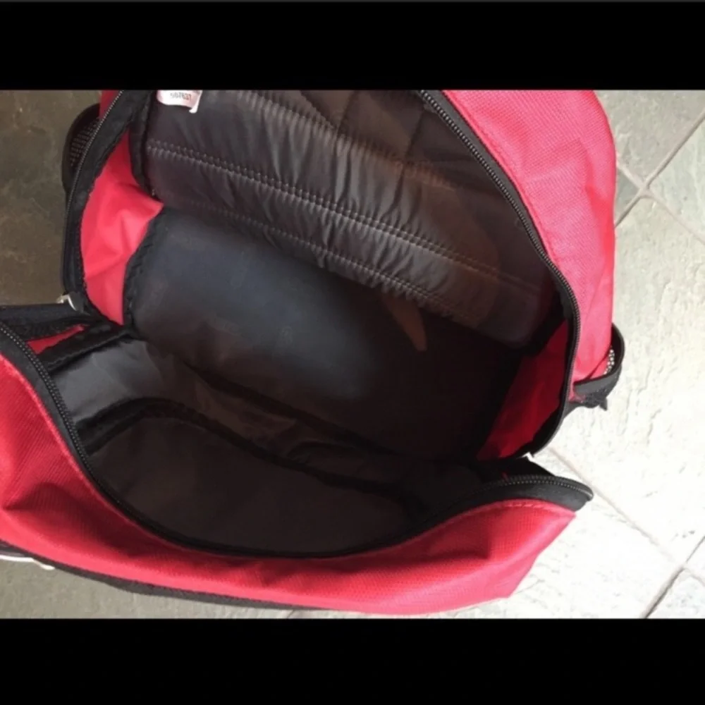 Ogio CSI Miami red and black cooler backpack with multiple compartments